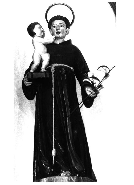 Sant'Antonio da Padova (statua) - ambito emiliano (sec. XVIII)