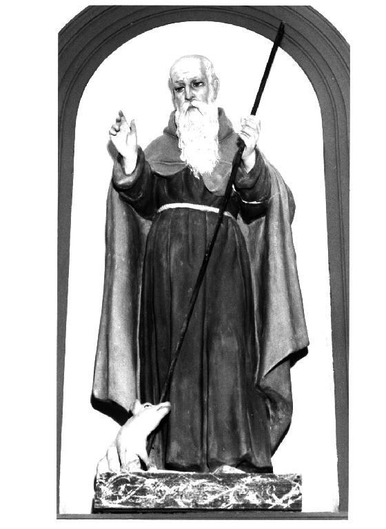 Sant'Antonio Abate (statua) - ambito emiliano (primo quarto sec. XIX)