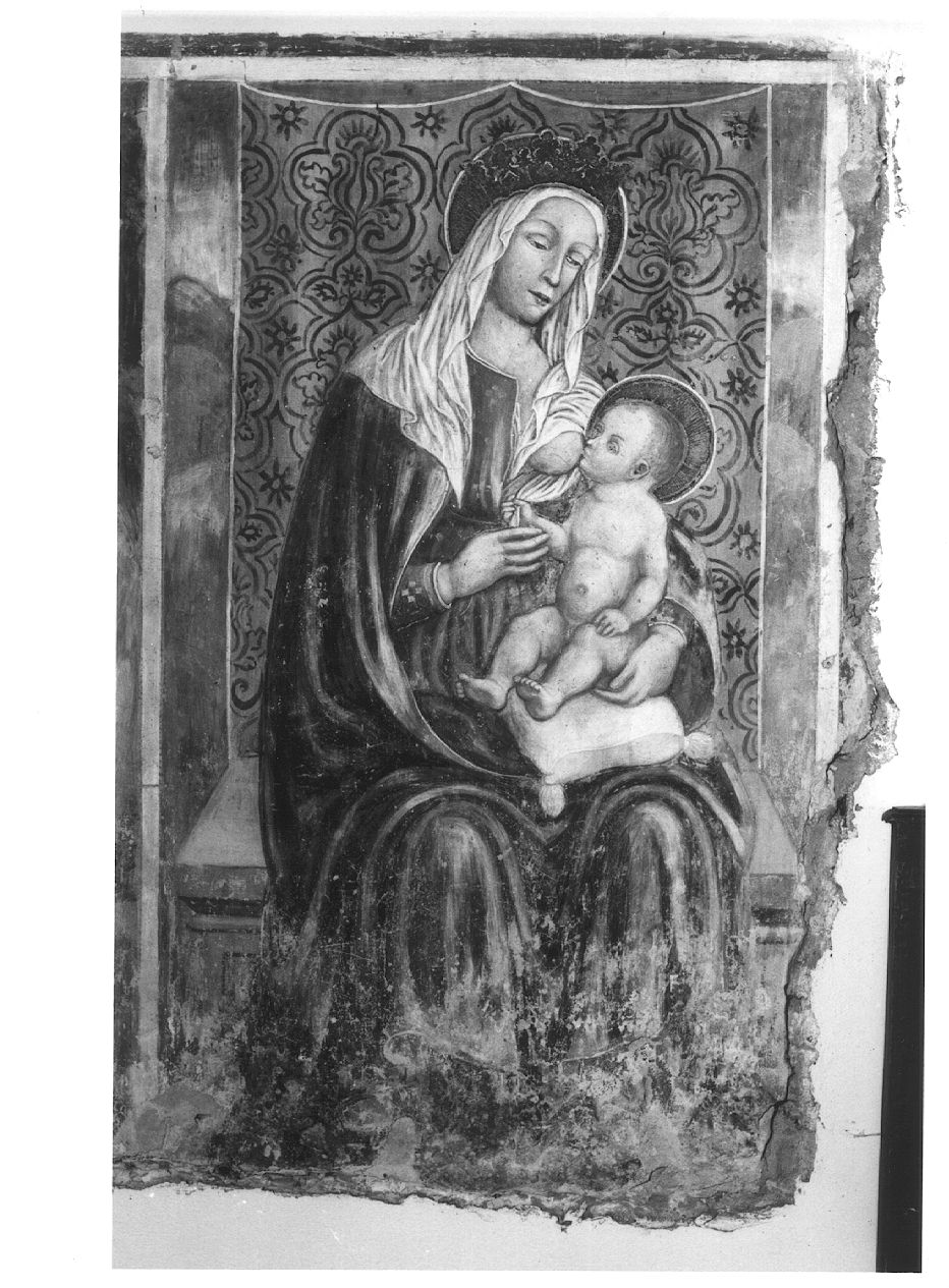 Madonna del latte, Madonna con Bambino (dipinto, ciclo) di Loschi Jacopo (attribuito) (sec. XV)