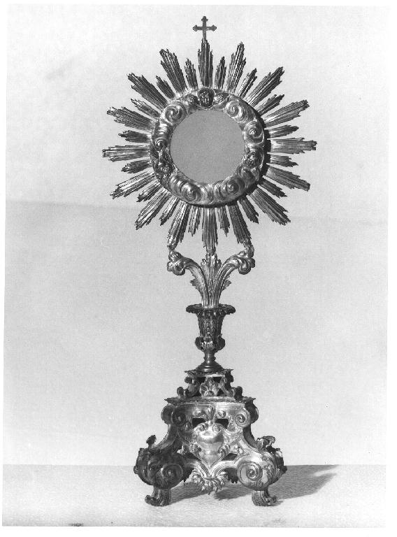 ostensorio - ambito parmense, ambito parmense (primo quarto sec. XVIII)