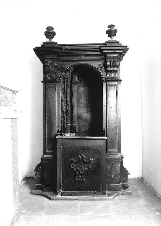 confessionale - ambito emiliano (secc. XVII/ XVIII)