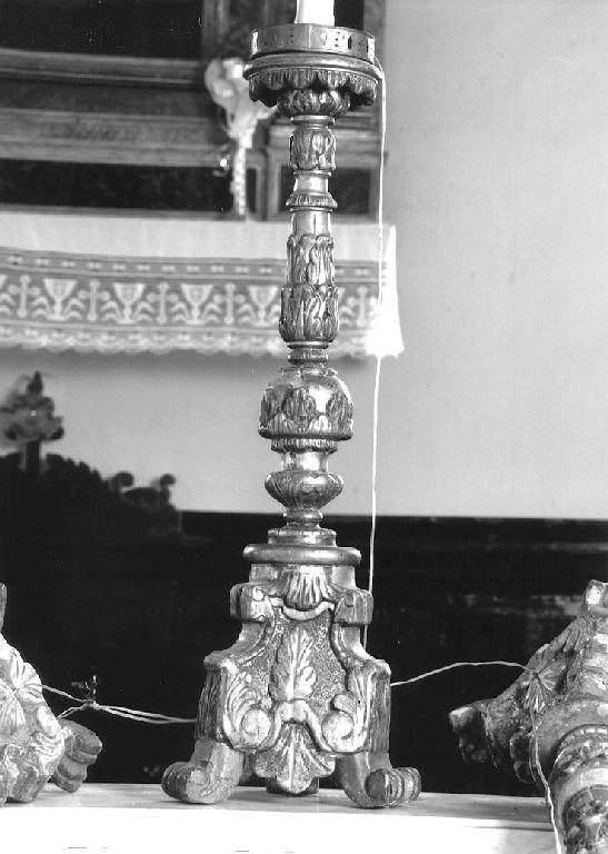 candeliere d'altare, serie - ambito emiliano (metà sec. XIX)