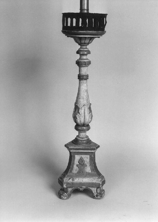 candeliere d'altare, serie - ambito emiliano (fine sec. XVIII)