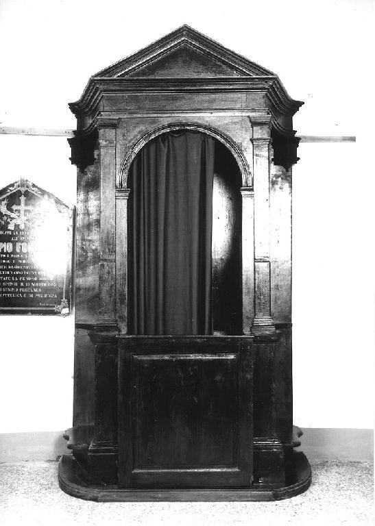 confessionale - ambito parmense (prima metà sec. XIX)