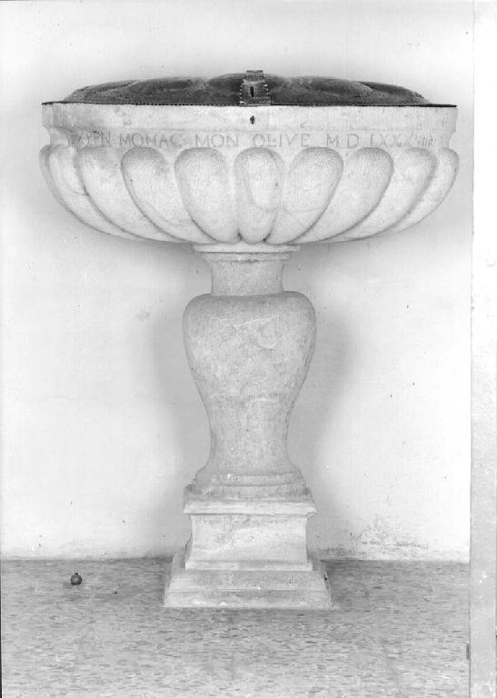 fonte battesimale - ambito emiliano (sec. XVI)