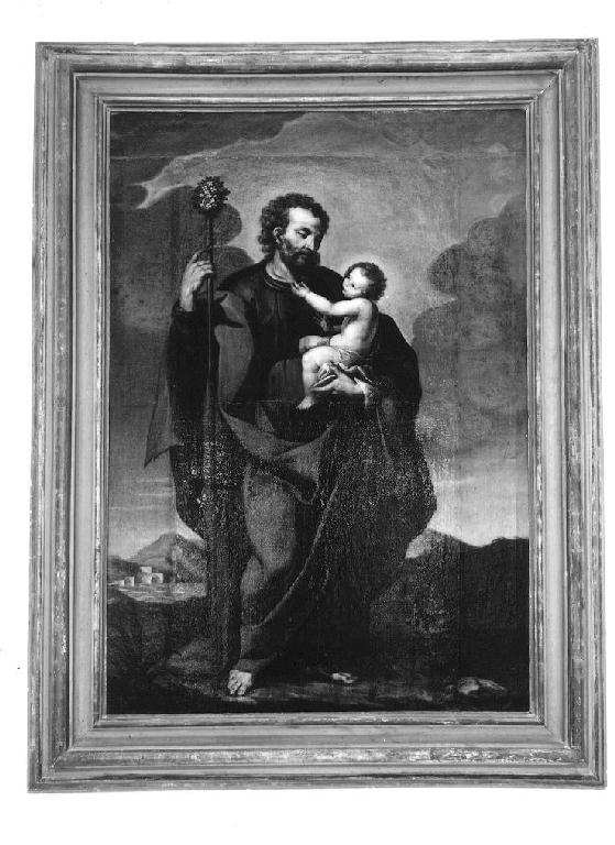 San Giuseppe e Gesù Bambino (dipinto) - ambito lombardo (prima metà sec. XVII)