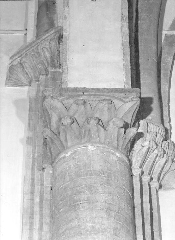 motivi decorativi vegetali (capitello, serie) - ambito padano (prima metà sec. XII)