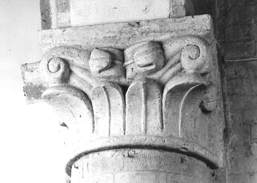 capitello - ambito emiliano (prima metà sec. XII)