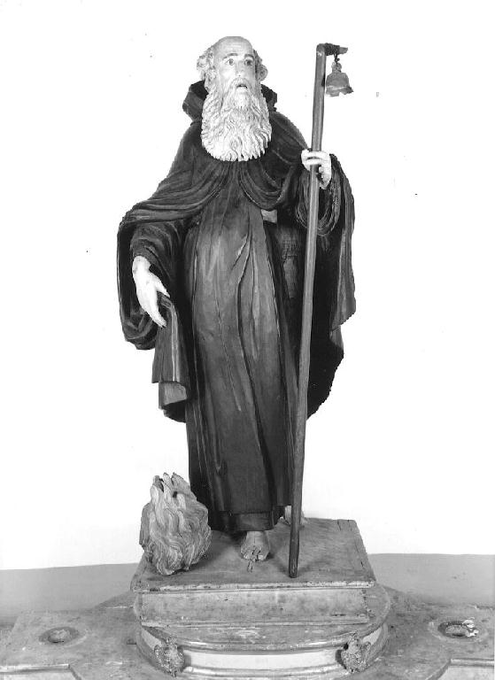 Sant'Antonio Abate (statua) - ambito emiliano (seconda metà, seconda metà sec. XVII, sec. XVII)