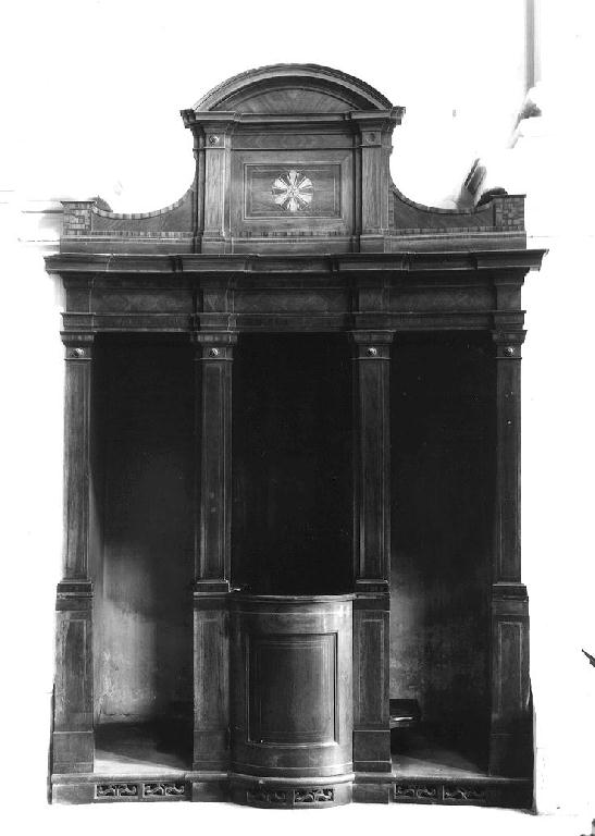 confessionale, serie - ambito fidentino (fine sec. XVIII)