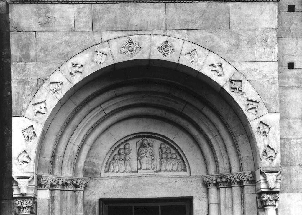motivo decorativo zoomorfo (archivolto) di Antelami Benedetto (bottega) (secc. XII/ XIII)