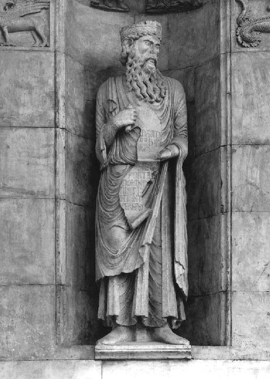 Davide (statua) di Maestro dei Profeti (sec. XII)