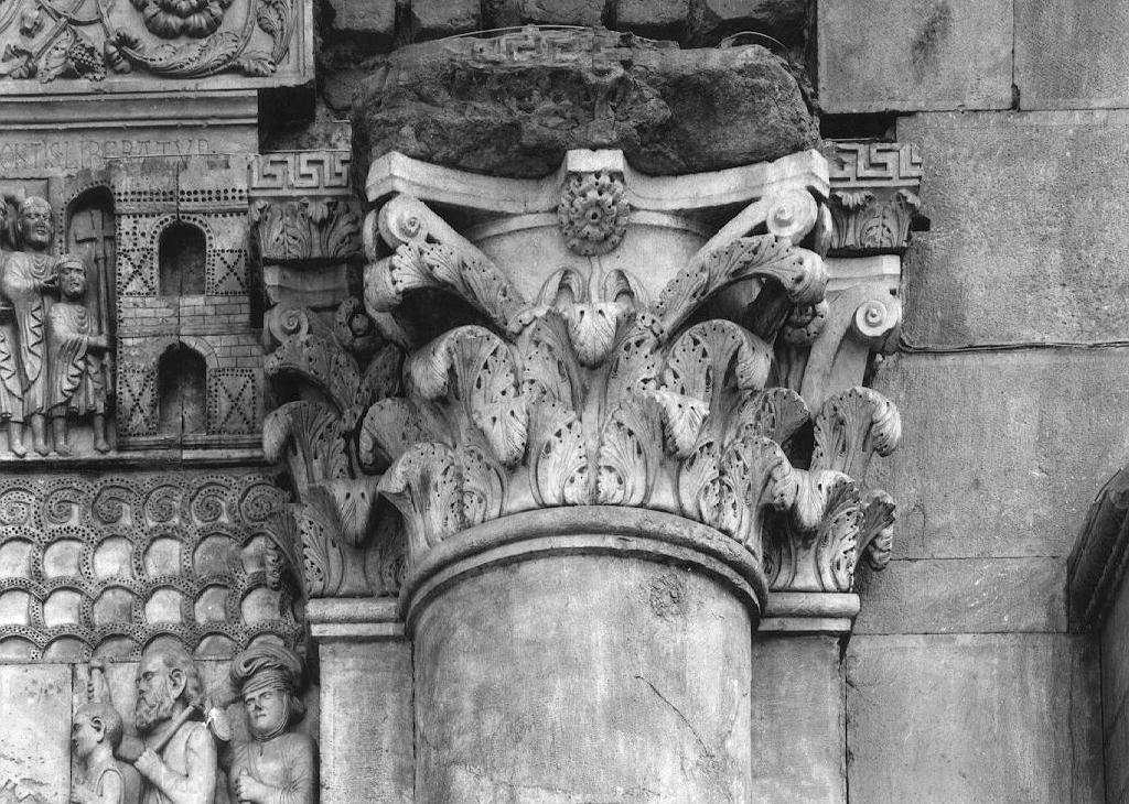 semicapitello di Antelami Benedetto (bottega) (secc. XII/ XIII)