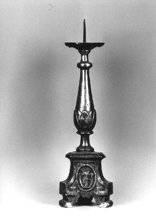 candeliere d'altare, serie - ambito parmense (sec. XIX)