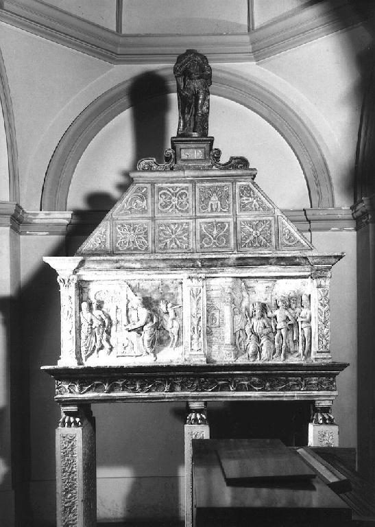 monumento funebre, opera isolata - ambito lombardo (sec. XV)