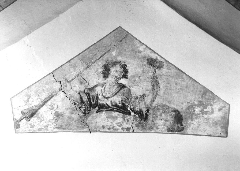 Angeli con i simboli della Passione (dipinto, frammento) - ambito emiliano (secc. XVI/ XVII)