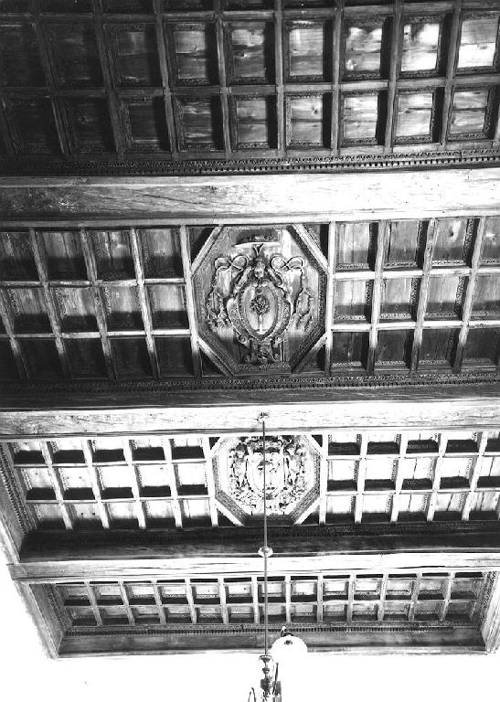 soffitto a cassettoni, elemento d'insieme di Biolchi Domenico (sec. XVII)