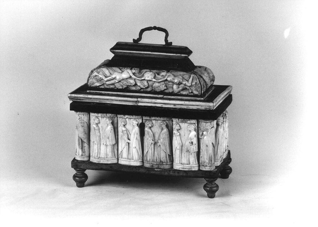 cofanetto, opera isolata di Embriachi (bottega) (secc. XIV/ XV)