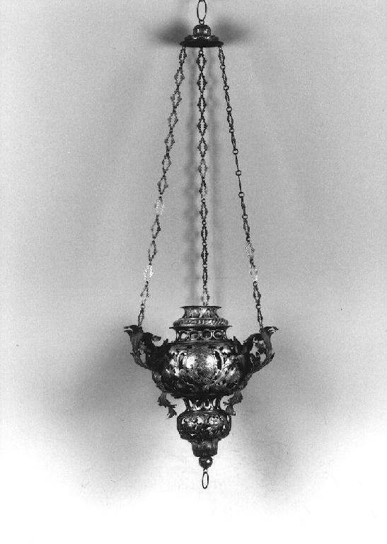lampada pensile, serie - ambito parmense (sec. XVIII)