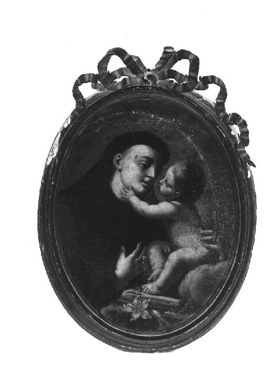 Sant'Antonio da Padova col Bambino (dipinto, opera isolata) - ambito parmense (sec. XIX)