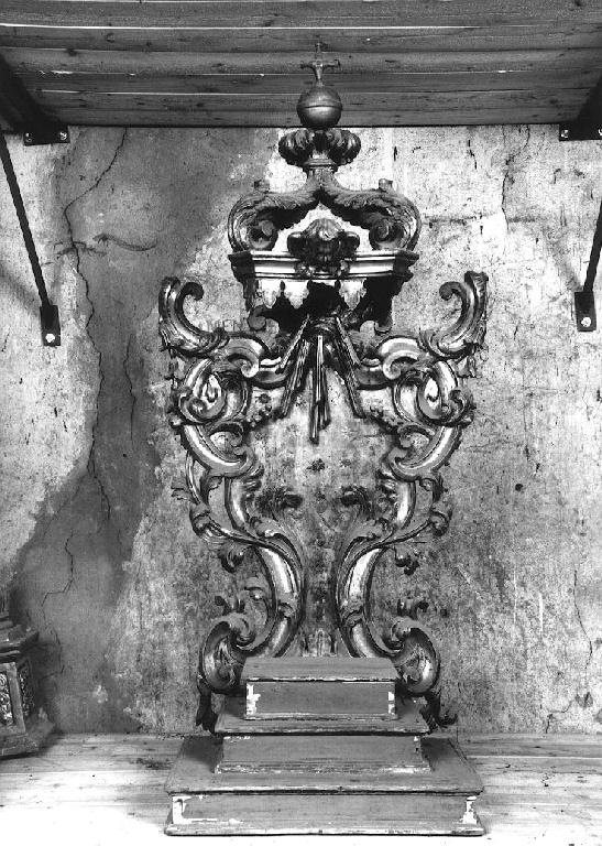 tronetto per esposizione eucaristica - ambito parmense (sec. XVIII)