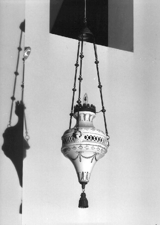 lampada pensile, serie - ambito parmense (primo quarto sec. XIX)
