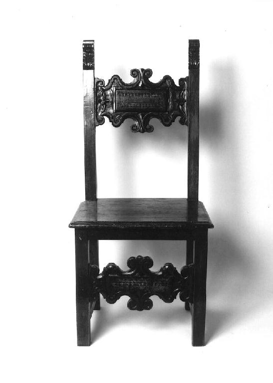 sedia, serie - ambito emiliano (inizio sec. XVIII)