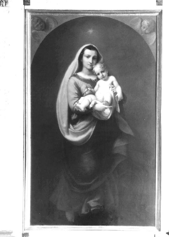 Madonna delle Grazie, Madonna con Bambino (dipinto) di Scaramuzza Francesco (sec. XIX)