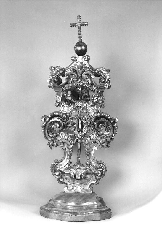 tronetto per esposizione eucaristica - ambito fidentino (prima metà sec. XVIII)