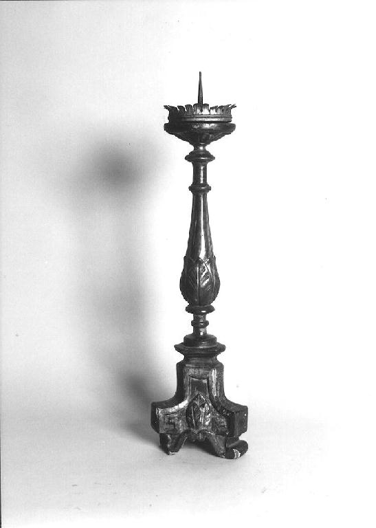 candeliere d'altare, serie - ambito parmense (primo quarto sec. XIX)
