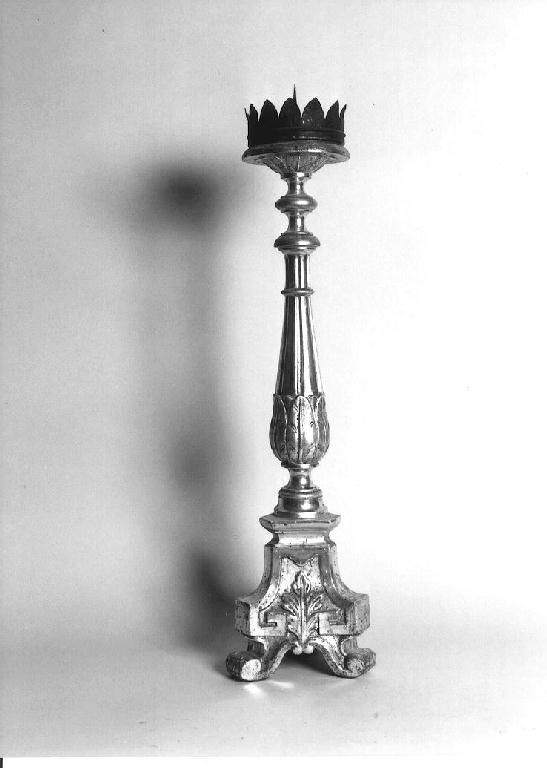 candeliere d'altare, serie - ambito parmense (ultimo quarto sec. XVIII)