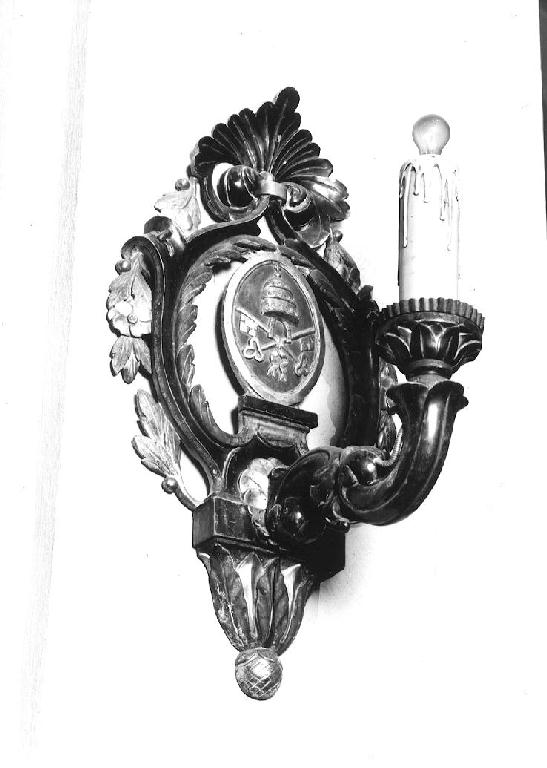candeliere da parete, serie - ambito parmense (secc. XVIII/ XIX)