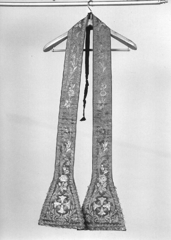 stola, elemento d'insieme - manifattura italiana (sec. XVIII)