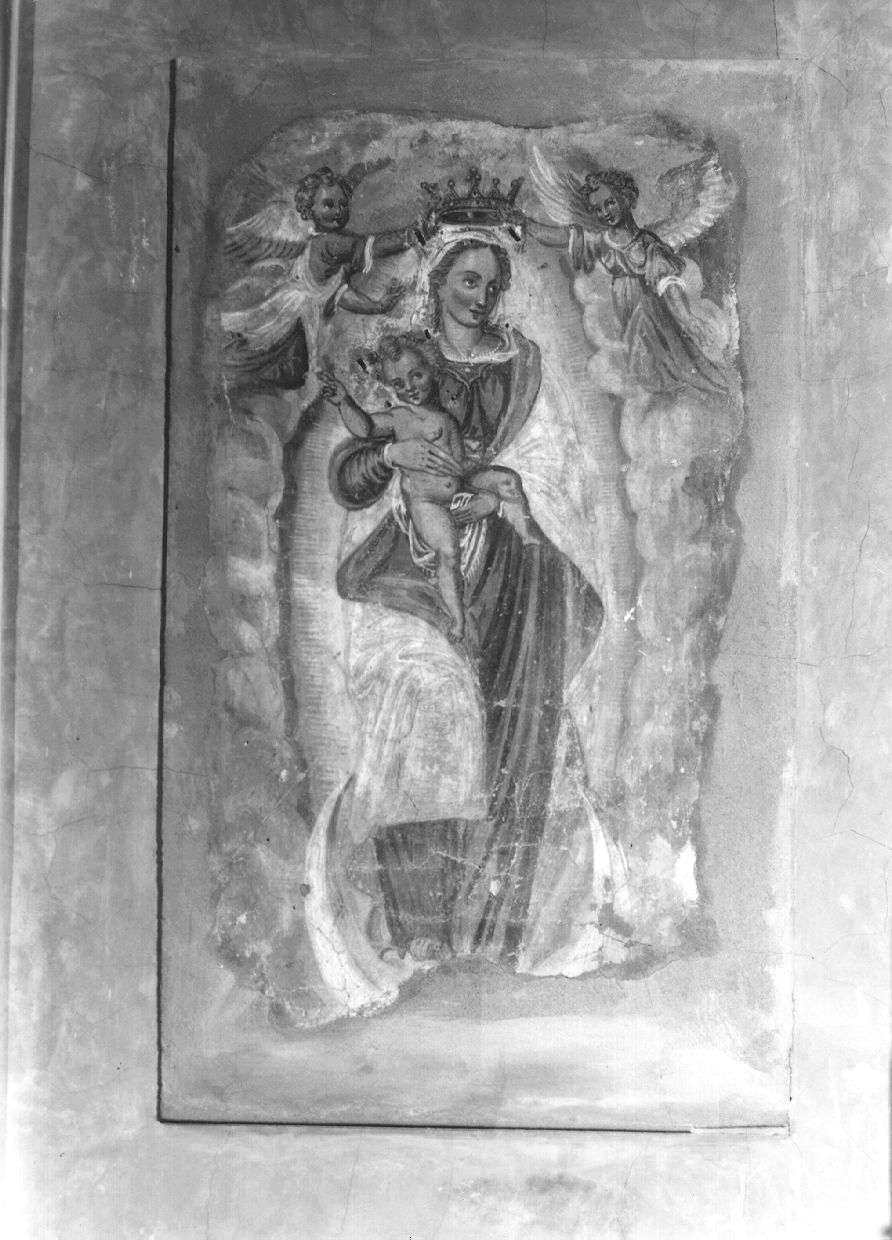 Madonna con Bambino e angeli (dipinto) di Zanolini Giovan Battista (sec. XVI)