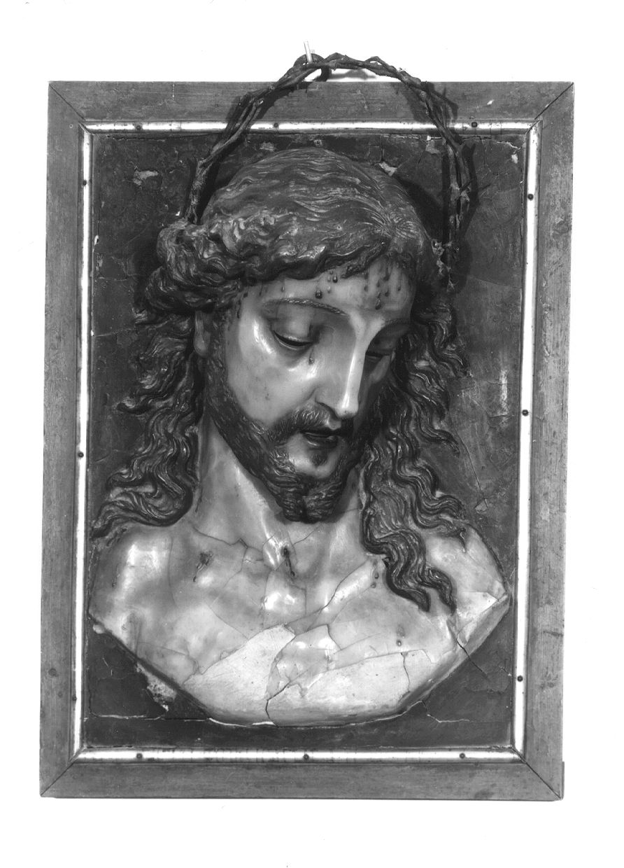 Cristo coronato di spine (rilievo) - ambito emiliano (sec. XVIII)