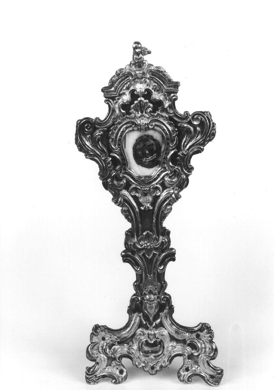 reliquiario - a ostensorio - ambito parmense (metà sec. XVIII)