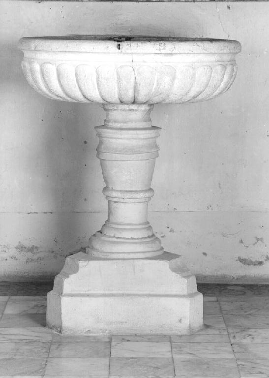 fonte battesimale - ambito parmense (inizio sec. XVIII)