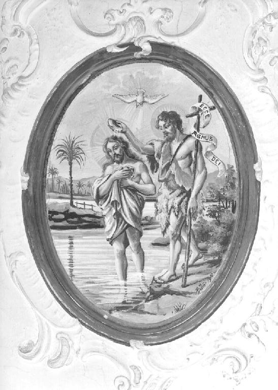 Battesimo di Cristo (dipinto) di Mora Dino (sec. XX)