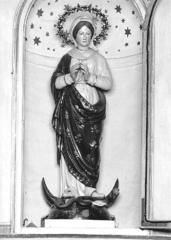 Immacolata Concezione (statua) di Borella Domenico (metà sec. XIX)