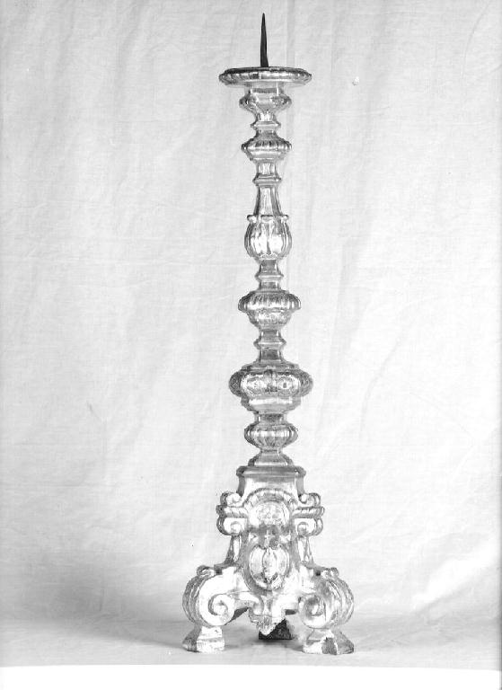 candeliere d'altare, serie - ambito parmense (sec. XIX)