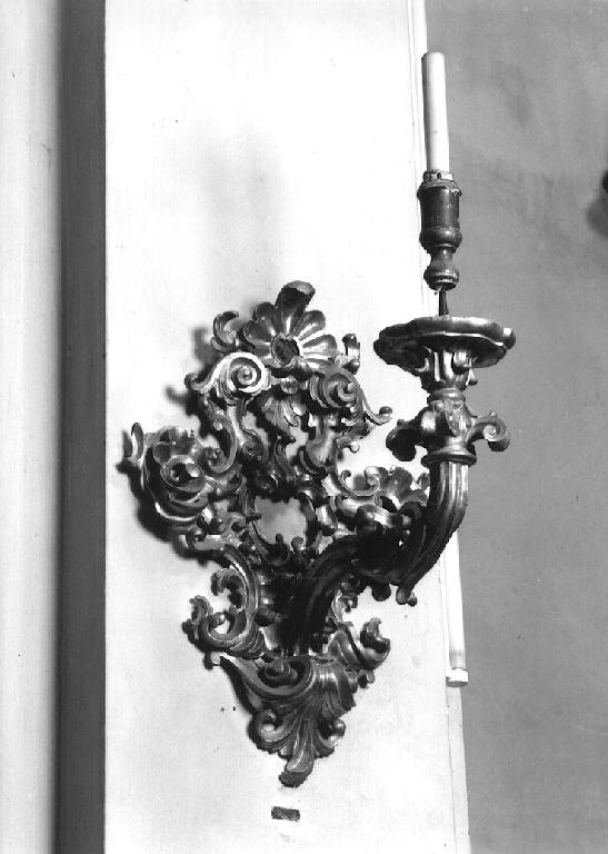 candeliere da parete, serie - ambito parmense (metà sec. XVIII)