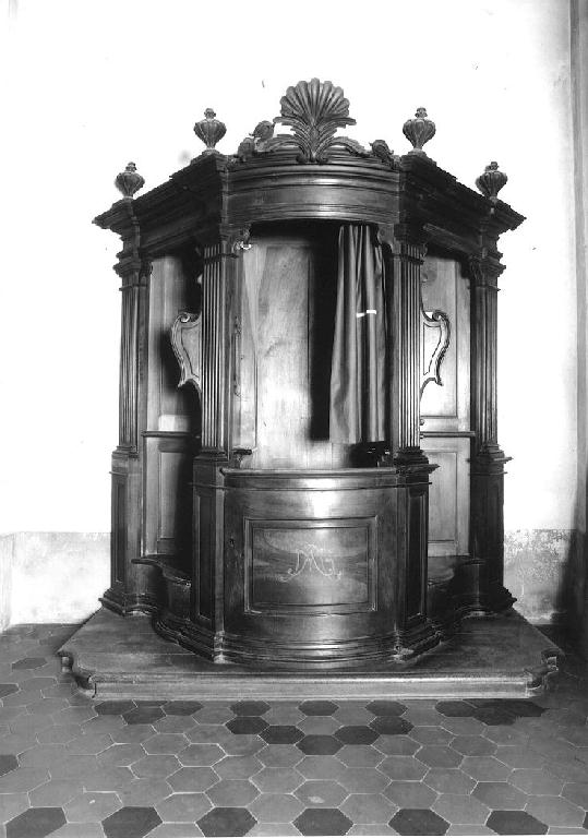 confessionale, serie - ambito parmense (ultimo quarto sec. XVIII)
