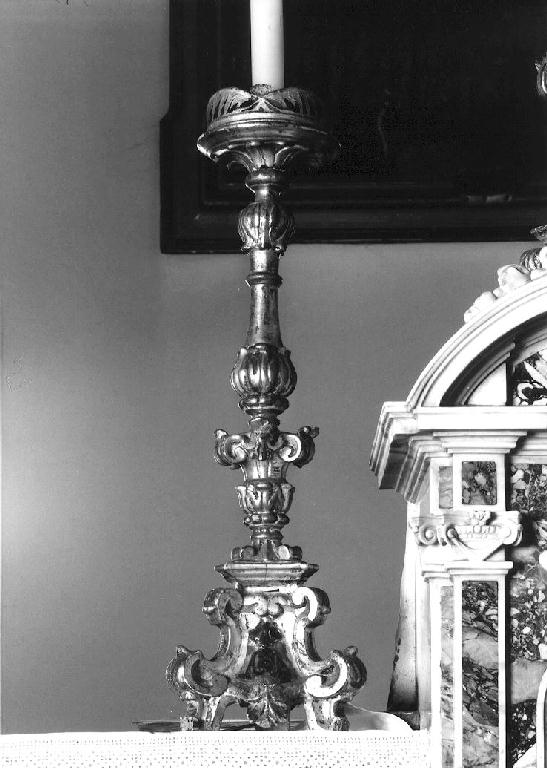 candeliere d'altare, serie - ambito parmense (terzo quarto sec. XVIII)