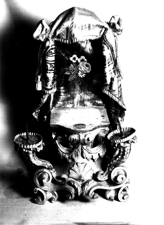 tronetto per esposizione eucaristica - a edicola, opera isolata - ambito parmense (sec. XVIII)