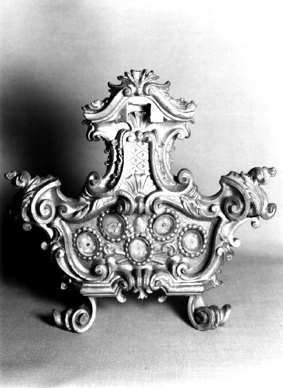reliquiario - a tabella, serie - bottega emiliana (prima metà sec. XVIII)
