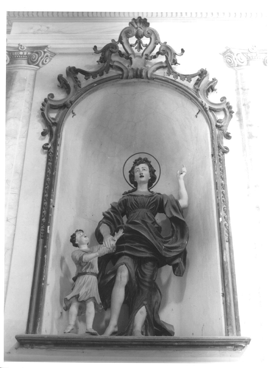 Angelo custode (gruppo scultoreo) - ambito parmense (metà sec. XVIII)