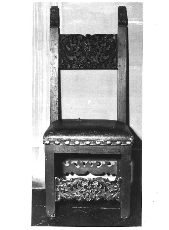 sedia - ambito parmense (prima metà sec. XVII)