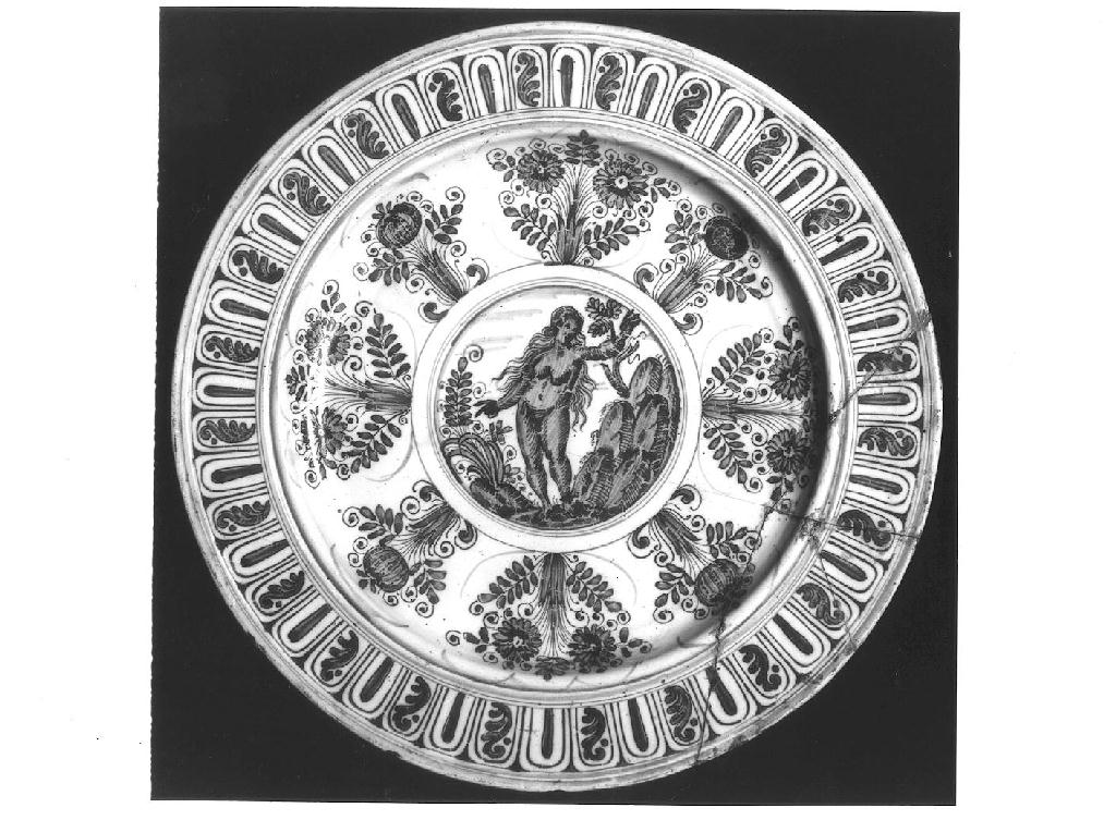 piatto - manifattura albissolese (sec. XVII)
