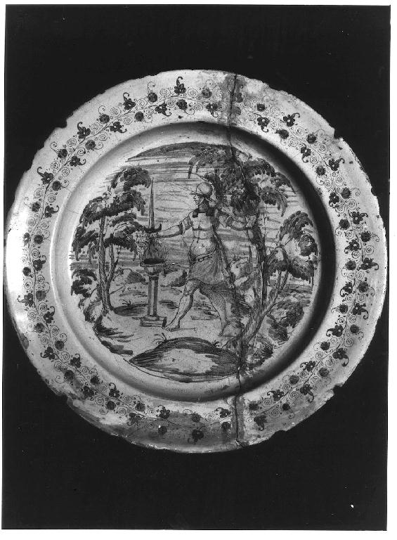 piatto - manifattura faentina (sec. XVII)