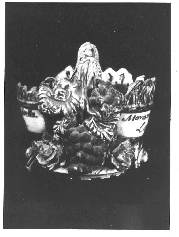 saliera - manifattura parmense (prima metà sec. XIX)